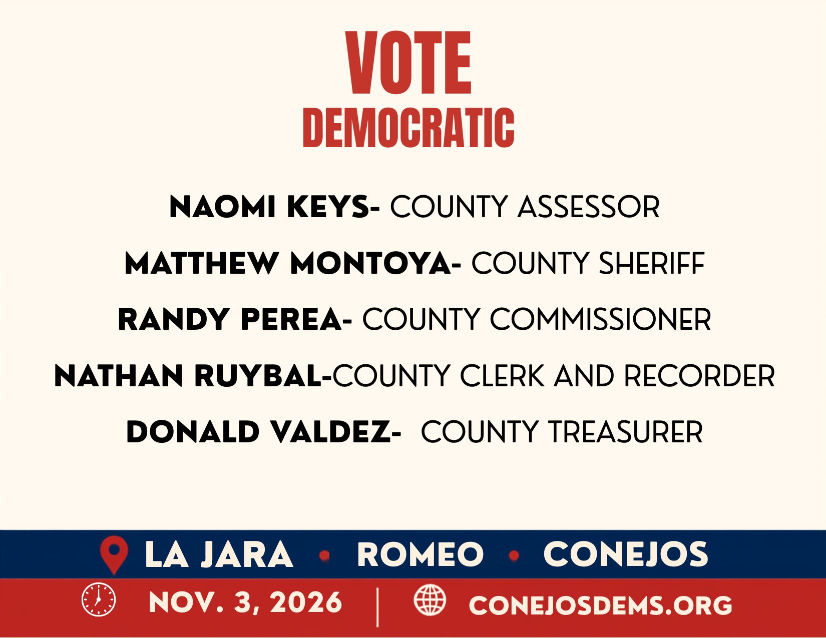 Vote for These Democratic Candidates: